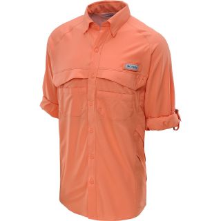 COLUMBIA Mens Airgill Lite II Long Sleeve Fishing Shirt   Size: Large, Peach