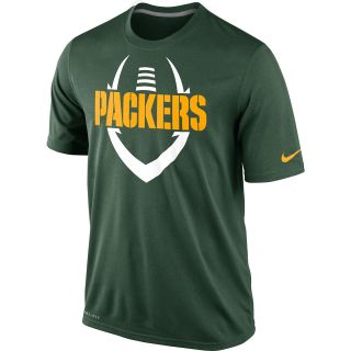 NIKE Mens Green Bay Packers Dri FIT Legend Icon Short Sleeve T Shirt   Size: