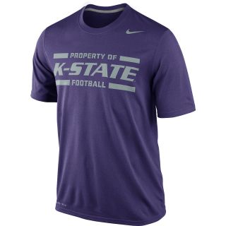 NIKE Mens Kansas State Wildcats Practice Legend Short Sleeve T Shirt   Size: