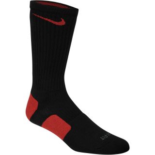 NIKE Womens Dri FIT Elite Basketball Crew Socks   Size: Large, Black/red