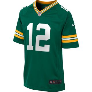 NIKE Youth Green Bay Packers Aaron Rodgers Game Team Color Jersey   Size Medium