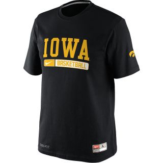 NIKE Mens Iowa Hawkeyes Team Issued Practice Short Sleeve T Shirt   Size: