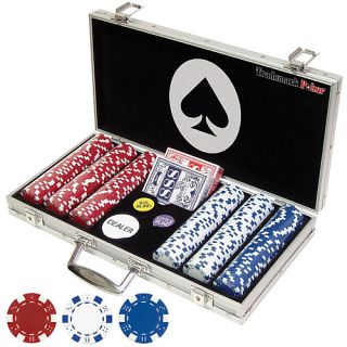 Trademark Global Maverick 300 Chip Dice Style 11.5g Poker Chip Set with