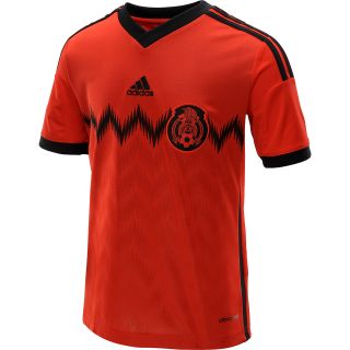 adidas Kids Mexico Away Short Sleeve Soccer Jersey   Size: Mediumreg, Poppy