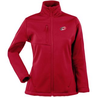 Antigua Womens Carolina Hurricanes Traverse Fleece Back Full Zip Jacket   Size