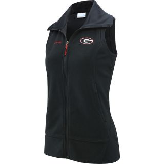 COLUMBIA Womens Georgia Bulldogs Give and Go Full Zip Fleece Vest   Size: