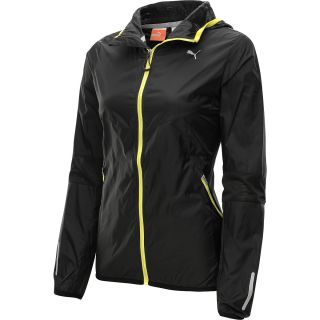 PUMA Womens PR Pure Core Hooded Full Zip Running Jacket   Size: Large, Black