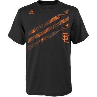 adidas Youth San Francisco Giants Laser Field Short Sleeve T Shirt   Size: Large