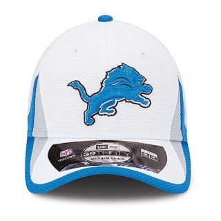 NEW ERA Mens Detroit Lions Training Camp 39THIRTY Stretch Fit Cap   Size M/l,