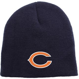 NFL Team Apparel Youth Chicago Bears Uncuffed Knit Hat   Size: Youth, Navy