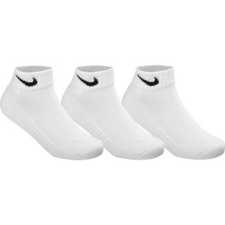 NIKE Boys Performance Low Cut Socks   3 Pack   Size: 3 5, White/black