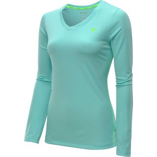 CHAMPION Womens PowerTrain Long Sleeve T Shirt   Size: Large, Glacier