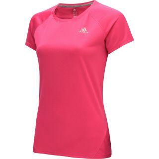 adidas Womens Sequencials Run Short Sleeve T Shirt   Size: Xl, Blast Pink