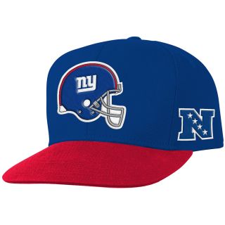 NFL Team Apparel Youth New York Giants Helmet Logo Snapback Team Color Cap  