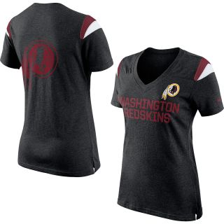 NIKE Womens Washington Redskins Fan Top V Neck Short Sleeve T Shirt   Size: