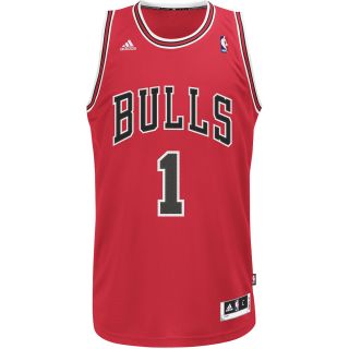 adidas Mens Chicago Bulls Derrick Rose Replica Road Jersey   Size: Medium, Red