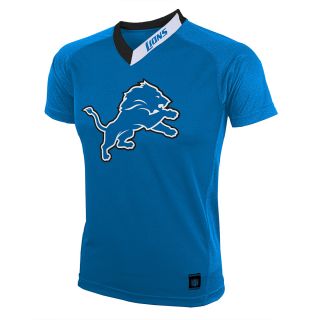 NFL Team Apparel Youth Detroit Lions Performance Short Sleeve T Shirt   Size: