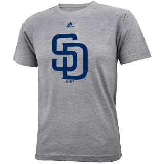 adidas Youth San Diego Padres Team Logo Short Sleeve T Shirt   Size: Small,