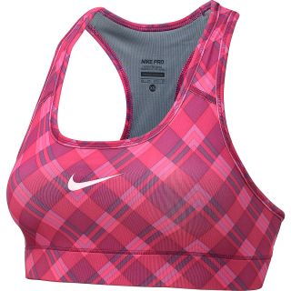 NIKE Womens Pro Printed Sports Bra   Size: XS/Extra Small, Raspberry/fuchsia