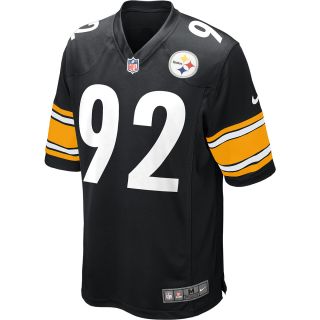 NIKE Mens Pittsburgh Steelers James Harrison Game Team Color Jersey   Size: