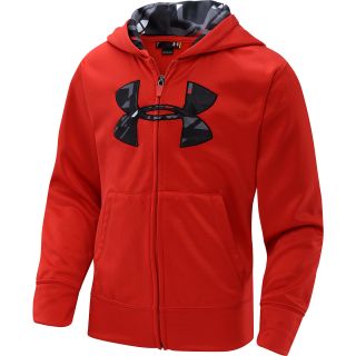 UNDER ARMOUR LIttle Boys Full Zip Hoodie   Size 6, Red