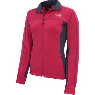 THE NORTH FACE Womens Momentum Fleece Jacket   Size: Small, Passion Pink/grey