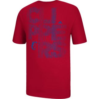 adidas Mens Los Angeles Clippers Written Out Short Sleeve T Shirt   Size:
