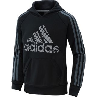 adidas Boys Tech Fleece Pullover Hoodie   Size: Small, Black
