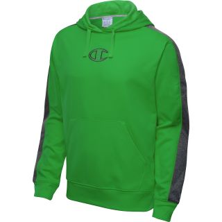 CHAMPION Mens PowerTrain Tech Fleece Pullover Hoodie   Size: 2xl, Green