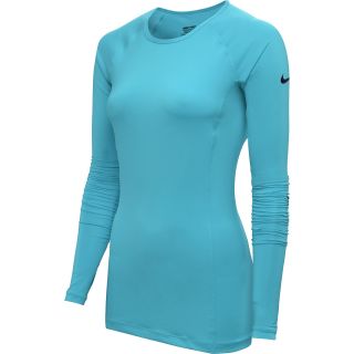 NIKE Womens Pro Essentials Hybrid 2 Long Sleeve T Shirt   Size: Medium, Gamma
