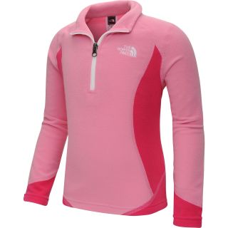THE NORTH FACE Girls Glacier 1/4 Zip Jacket   Size: Small, Ruffle Pink