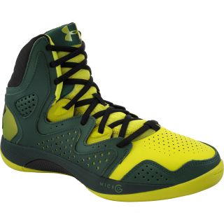 UNDER ARMOUR Mens Micro G Torch 2 Mid Basketball Shoes   Size: 10, Green/blue