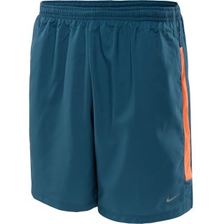 NIKE Mens 7 Woven Running Shorts   Size: 2xl, Night Factor/orange