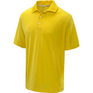 adidas Mens ClimaCool Textured Solid Golf Polo   Size: Large, Yellow