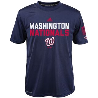 adidas Youth Washington Nationals ClimaLite Batter Short Sleeve T Shirt   Size:
