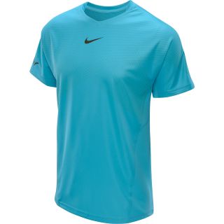 NIKE Mens Premier Rafa Short Sleeve Tennis T Shirt   Size: Medium, Gamma Blue