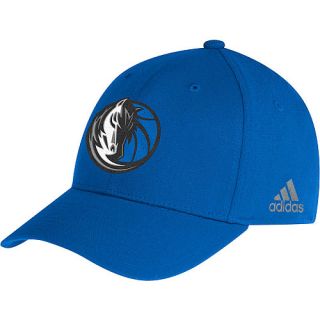 adidas Mens Dallas Mavericks Team Color Structured Flex Cap   Size: S/m