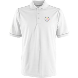 Antigua Pittsburgh Steelers Mens Icon Polo   Size: Large, White/silver (ANT