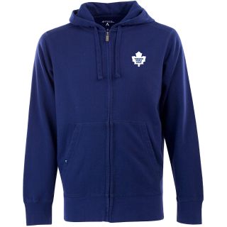 Antigua Mens Toronto Maple Leafs Fleece Full Zip Hooded Sweatshirt   Size