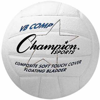 Champion Sports Comp Series Indoor Volleball, White (VB2)
