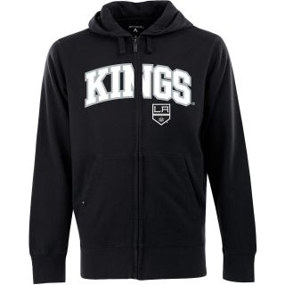 Antigua Mens Los Angeles Kings Full Zip Hooded Applique Sweatshirt   Size: