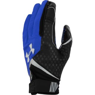 UNDER ARMOUR Adult Nitro Football Gloves   Size: Small, Royal/black