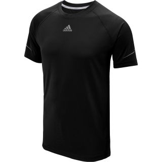 adidas Mens Climacool Run Short Sleeve T Shirt   Size: Large, Black