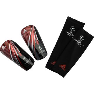adidas UEFA Champions League Shin Guards   Size: Small, Black/red