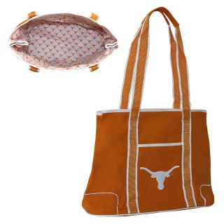 Concept One Texas Longhorns Hampton Durable Canvas Zipper Pocket Logo Tote