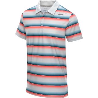 NIKE Mens Rally Sphere Stripe Short Sleeve Tennis Polo   Size Medium,