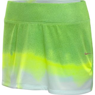 NIKE Womens Printed Knit Running Skirt   Size: Large, Poison Green/red