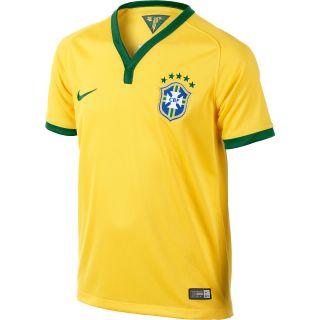 NIKE Kids 2013/14 Brasil Stadium Replica Soccer Jersey   Size: Large,