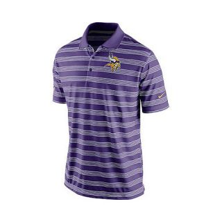NIKE Mens Minnesota Vikings Dri FIT Preseason Polo   Size: 2xl, Purple/gold