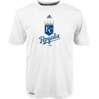 adidas Youth Kansas City Royals ClimaLite Team Logo Short Sleeve T Shirt   Size: